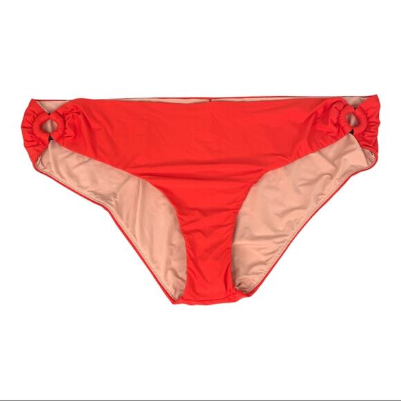 J. Crew Other - J. Crew Side Ring Bikini Bottoms Pumpkin Orange Size 3X